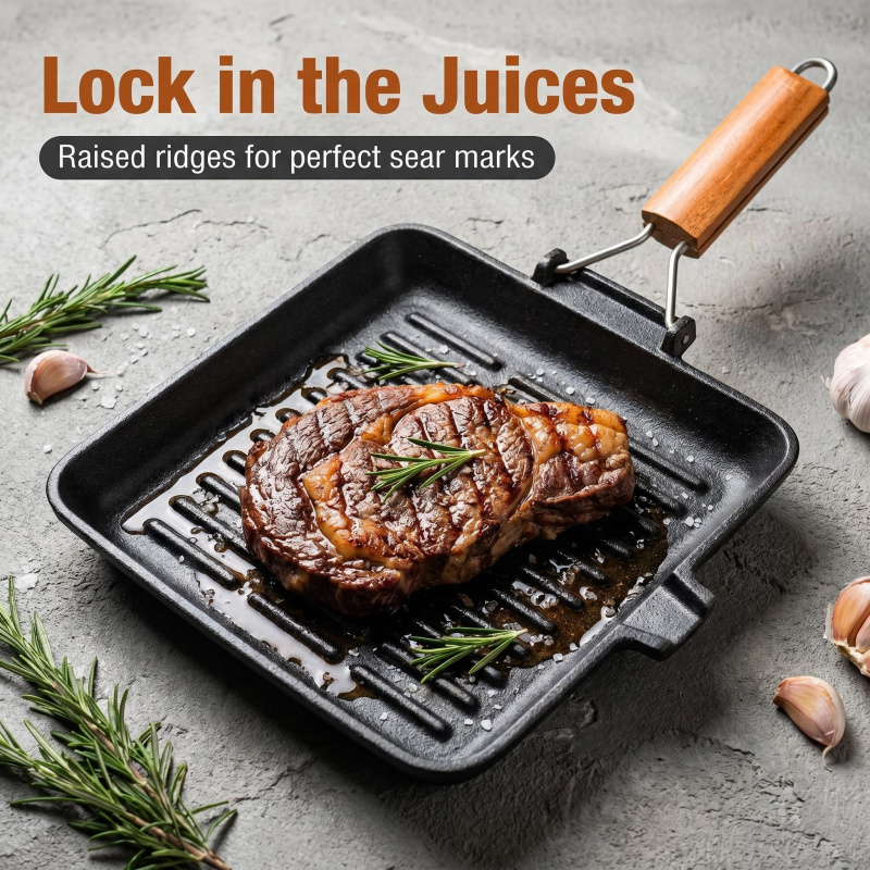 Soup Kettle Warmer - Cast Iron Skillet Square and Round