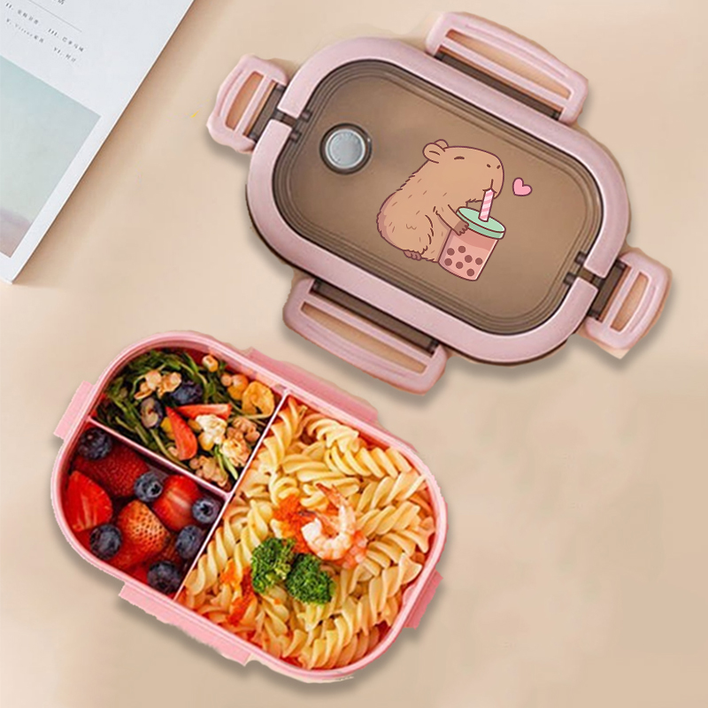 Commercial Kitchen Organization - Capybara Bento Lunch Box Anime Animals