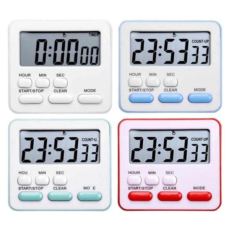 Commercial Kitchen Timer - Digital Display Cooking Alarm Clock Kitchen