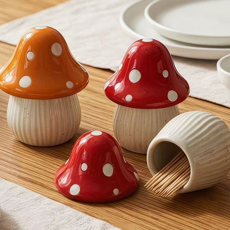 Cartoon Mushroom Ceramic Stora - đánh giá và giá Commercial Kitchen Organization