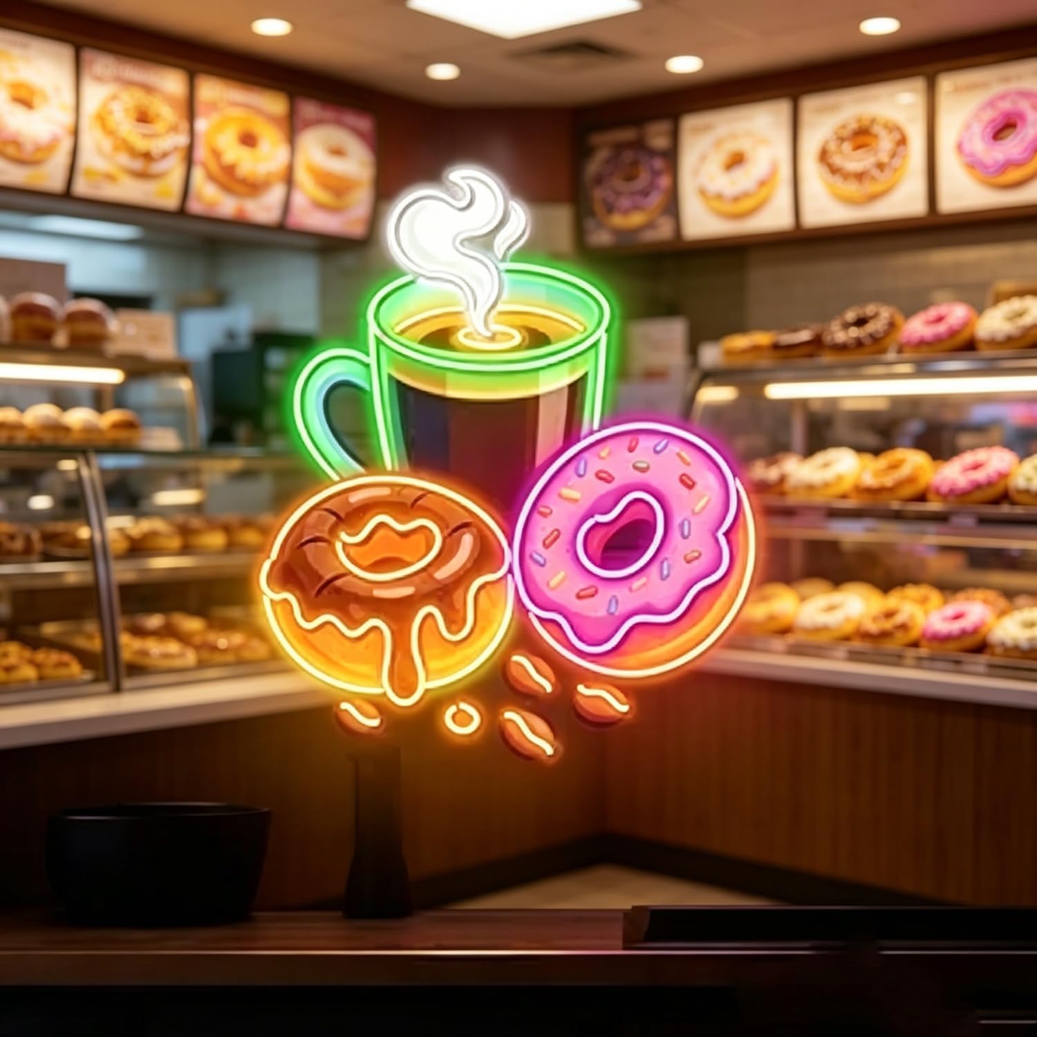 Donuts LED Neon Sign USB Power - đánh giá và giá Commercial Kitchen Light
