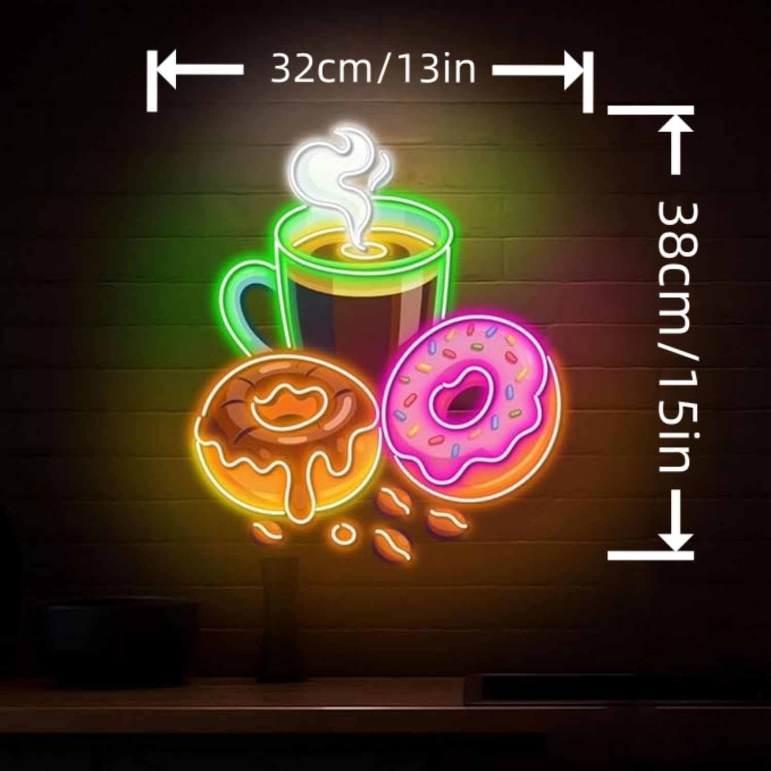 Donuts LED Neon Sign USB Power - đánh giá và giá Commercial Kitchen Light