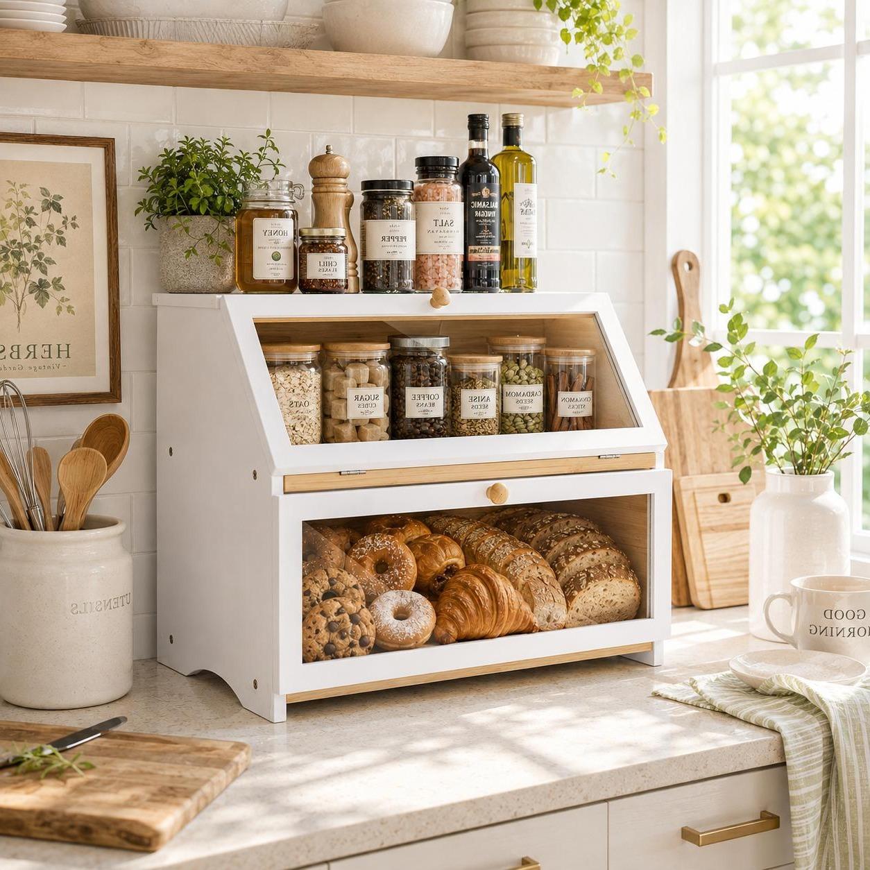 HOMEKOKO Double Layer Bread Bo - đánh giá và giá Commercial Kitchen Organization