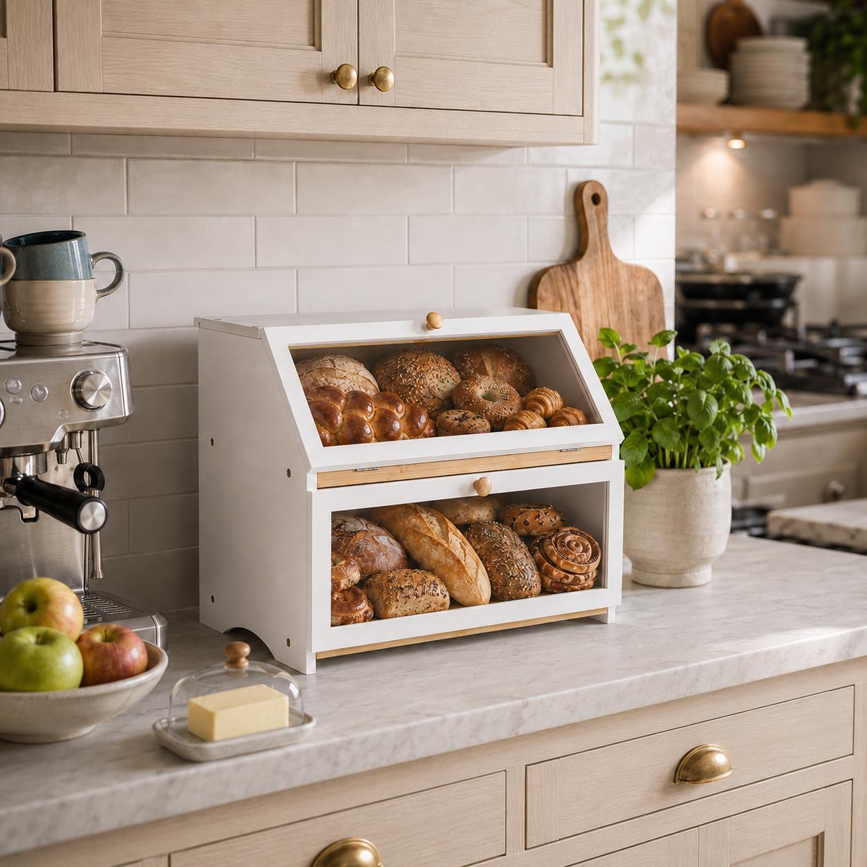 HOMEKOKO Double Layer Bread Bo - đánh giá và giá Commercial Kitchen Organization