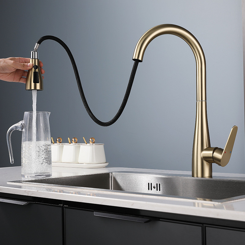 Brushed Gold Pull Out Kitchen  - đánh giá và giá Commercial Kitchen Products