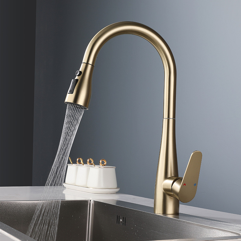 Brushed Gold Pull Out Kitchen  - đánh giá và giá Commercial Kitchen Products