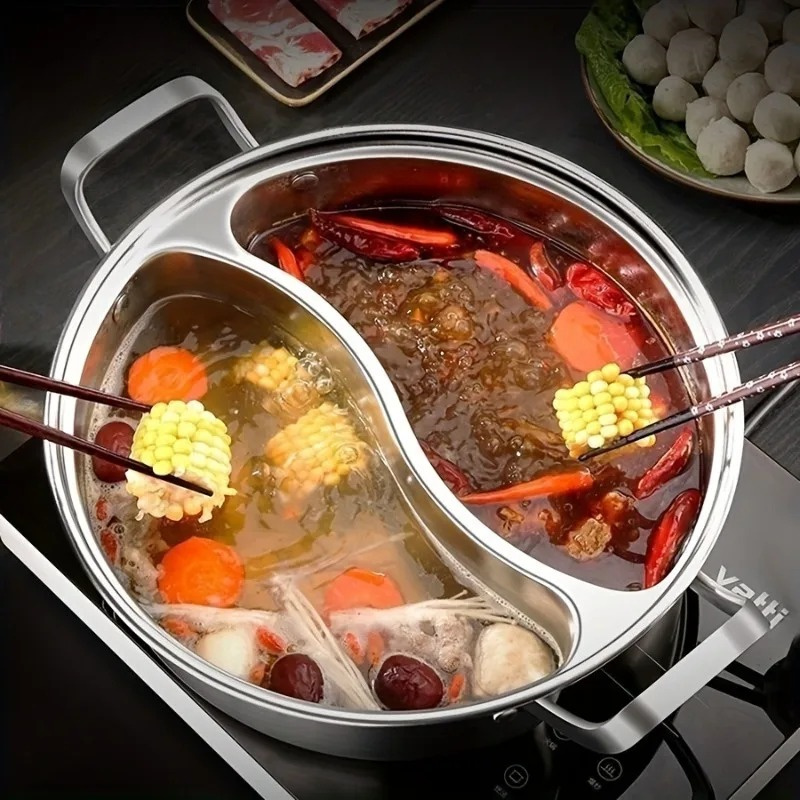 304 Stainless Steel Twin Divid - đánh giá và giá Soup Kettle Warmer
