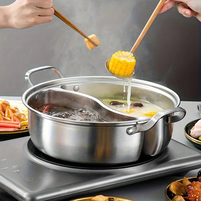 304 Stainless Steel Twin Divid - đánh giá và giá Soup Kettle Warmer