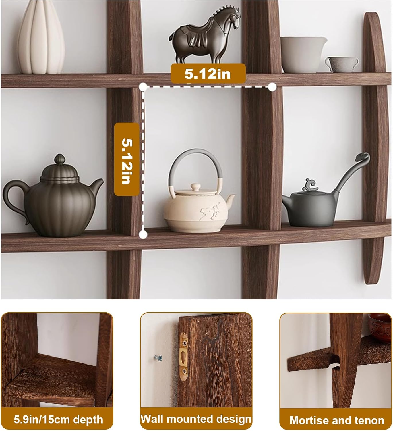 Solid Wood Chinese Tea Cup Hol - đánh giá và giá Commercial Kitchen Wall