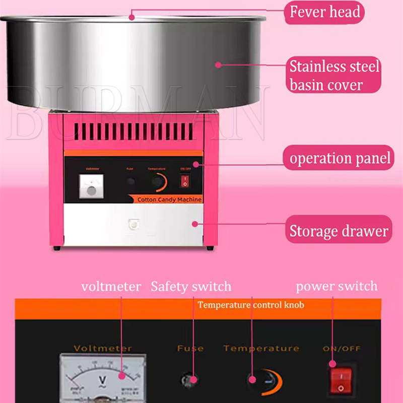 Electric Cotton Candy Machine  - đánh giá và giá Candy Floss Machine Commercial