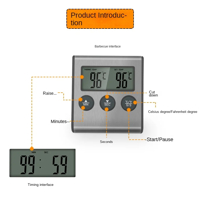 Tp700 Digital Remote Wireless  - đánh giá và giá Commercial Kitchen Timer