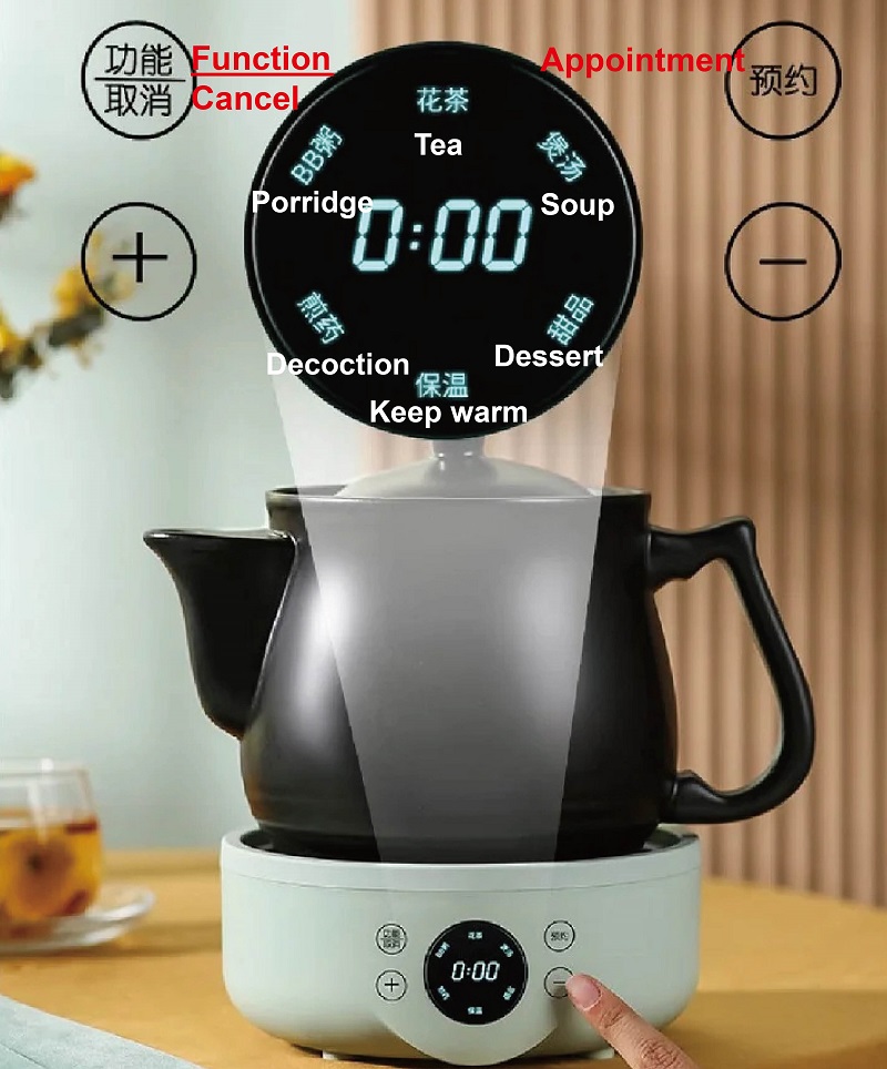 1.8L Electric Stew Pot 9.5h Ap - đánh giá và giá Soup Kettle Warmer