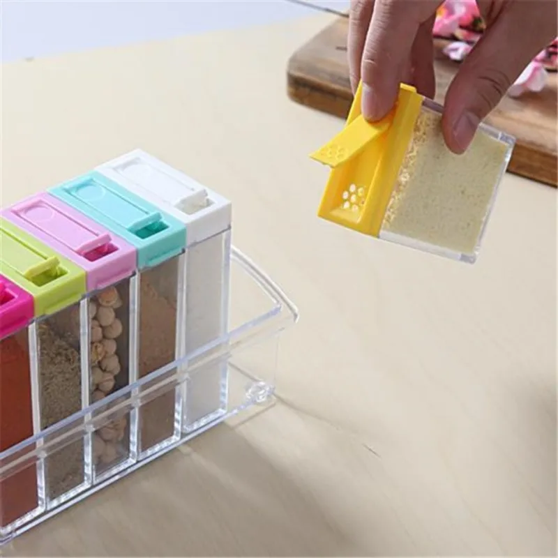 Transparent Seasoning Six Grid - đánh giá và giá Commercial Kitchen Organization