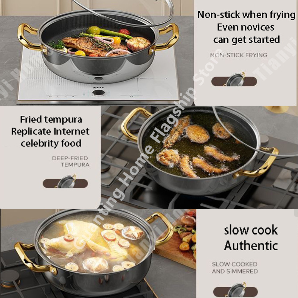 30cm Stainless Steel Soup Pot  - đánh giá và giá Soup Kettle Warmer