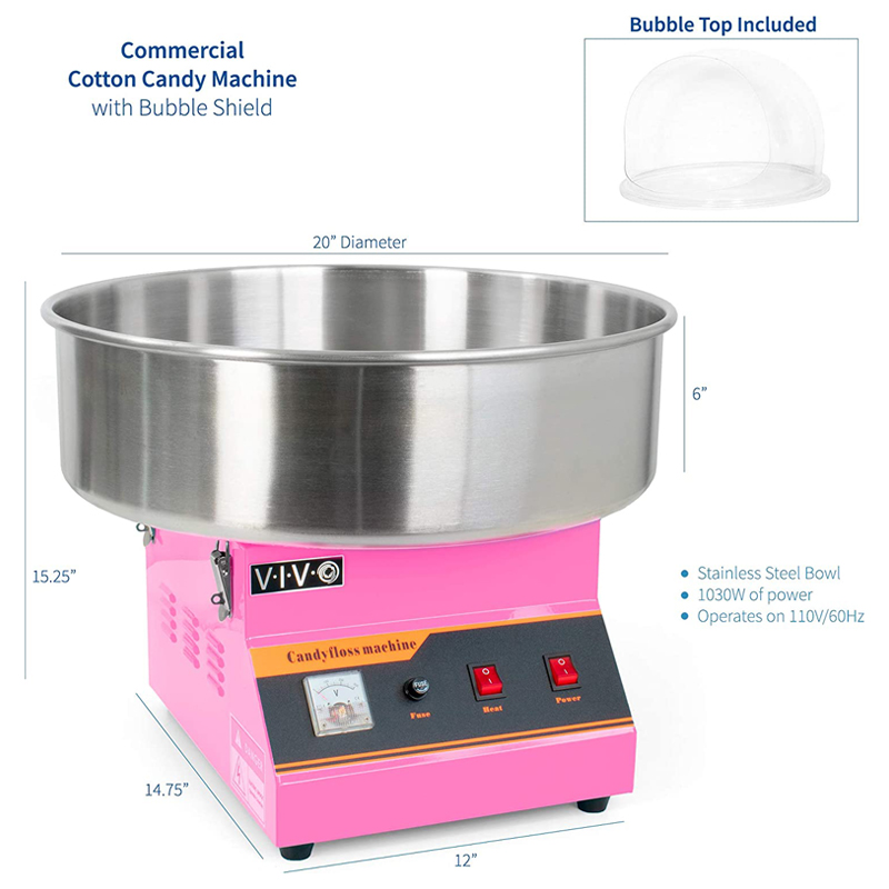 New Electric Mini Cotton Candy - đánh giá và giá Candy Floss Machine Commercial