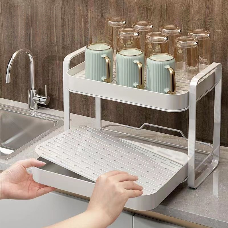 2 Tier Cup Organizer Rack Mug  - đánh giá và giá Commercial Kitchen Floor Drain