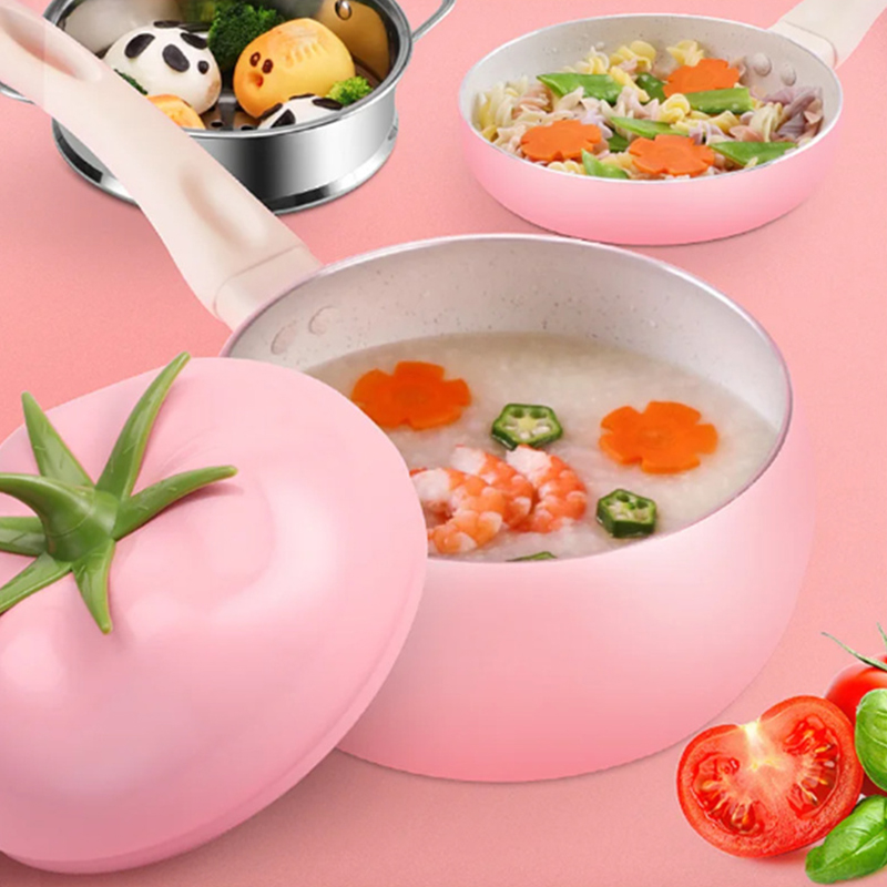 Fruit Tomato Shape Frying Pan  - đánh giá và giá Soup Kettle Warmer