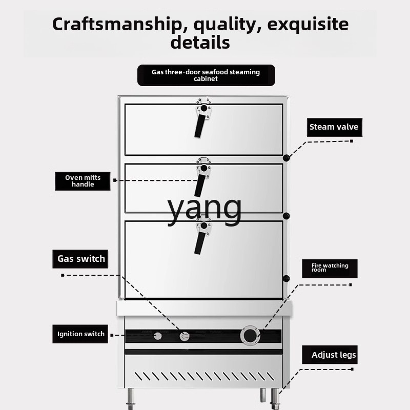 CX commercial three-door gas e - đánh giá và giá Commercial Steamer Cabinet