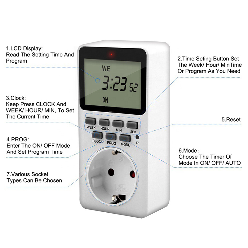 EU UK US Plug Weekly Digital T - đánh giá và giá Commercial Kitchen Timer