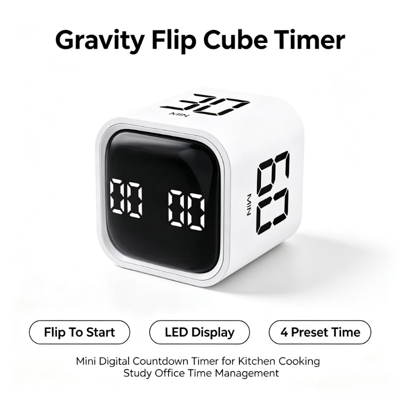 Portable Gravity Flip Cube Tim - đánh giá và giá Commercial Kitchen Timer