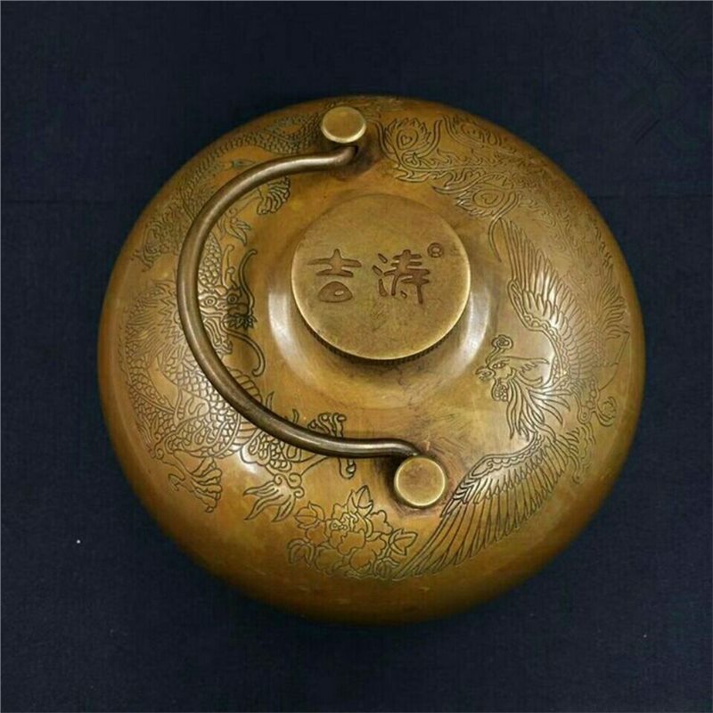Dragon and Phoenix Brass Hand  - đánh giá và giá Soup Kettle Warmer