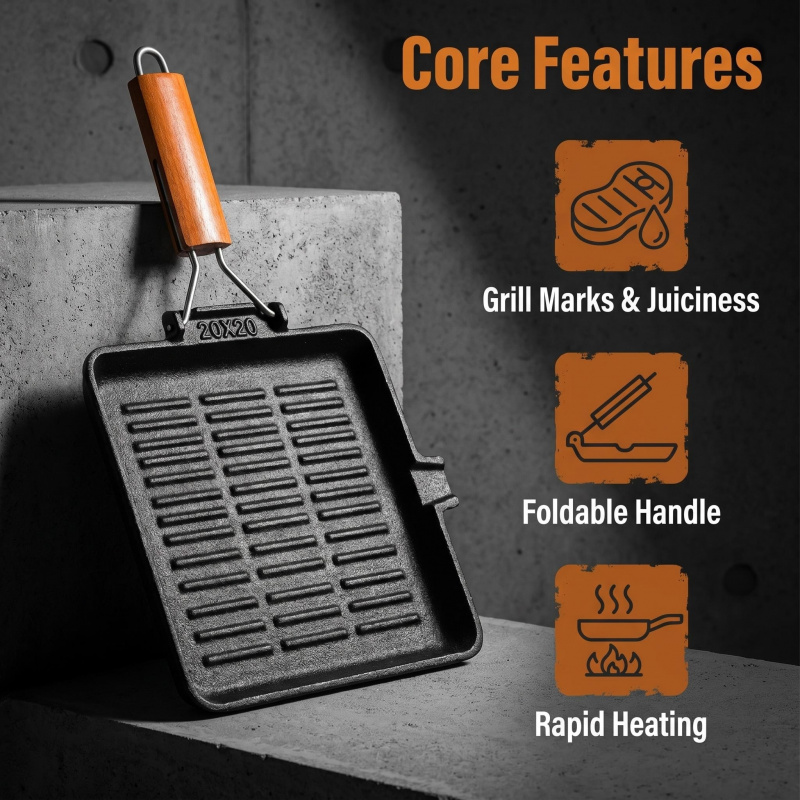 Cast Iron Skillet Square and R - đánh giá và giá Soup Kettle Warmer