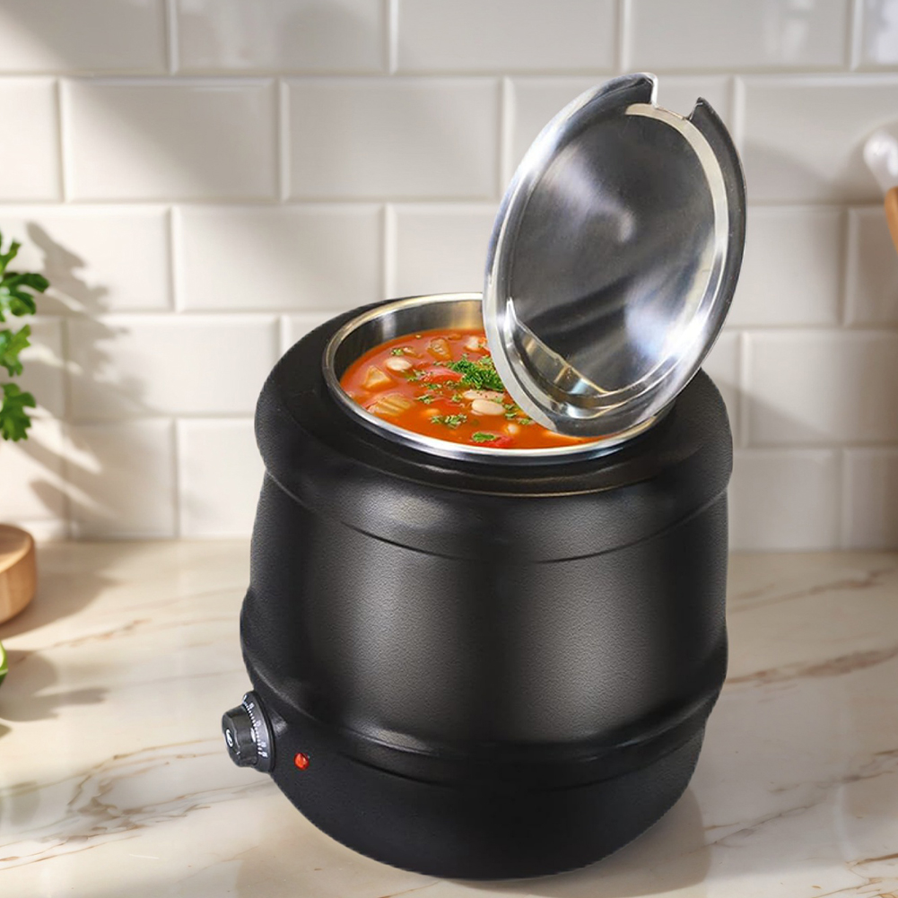 10L Soup Kettle with Lid Hinge - đánh giá và giá Soup Kettle Warmer
