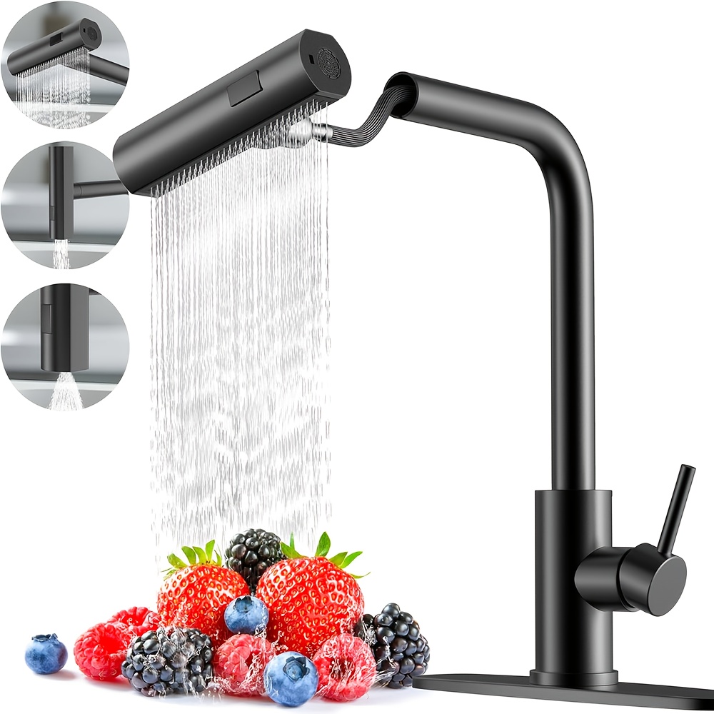 1 PC Black Kitchen Faucet With - đánh giá và giá Commercial Kitchen Taps