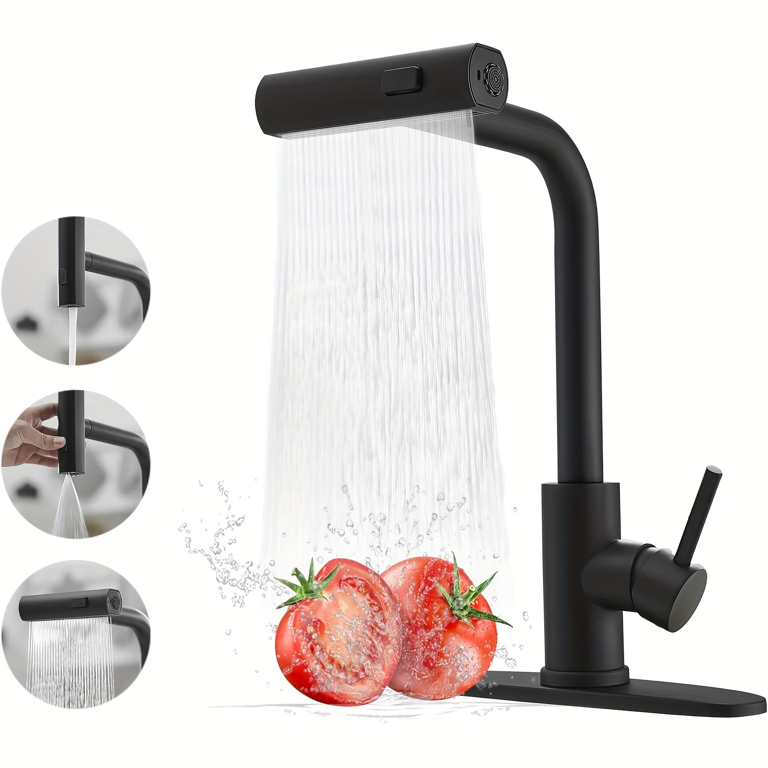 1 PC Black Kitchen Faucet With - đánh giá và giá Commercial Kitchen Taps