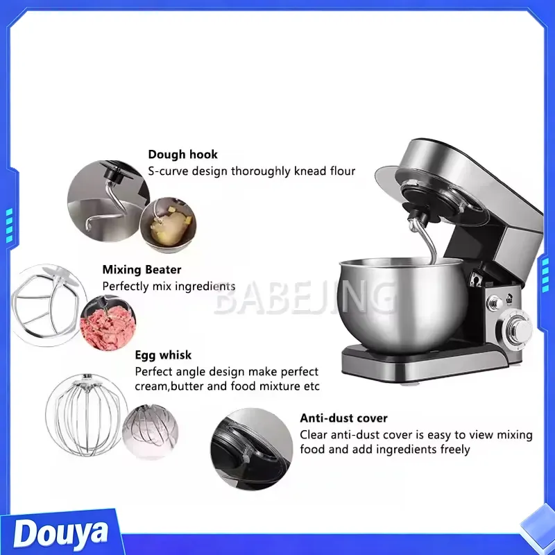 BABEJING Small Three-In-One Po - đánh giá và giá Commercial Kitchen Mixers Dough Mixer