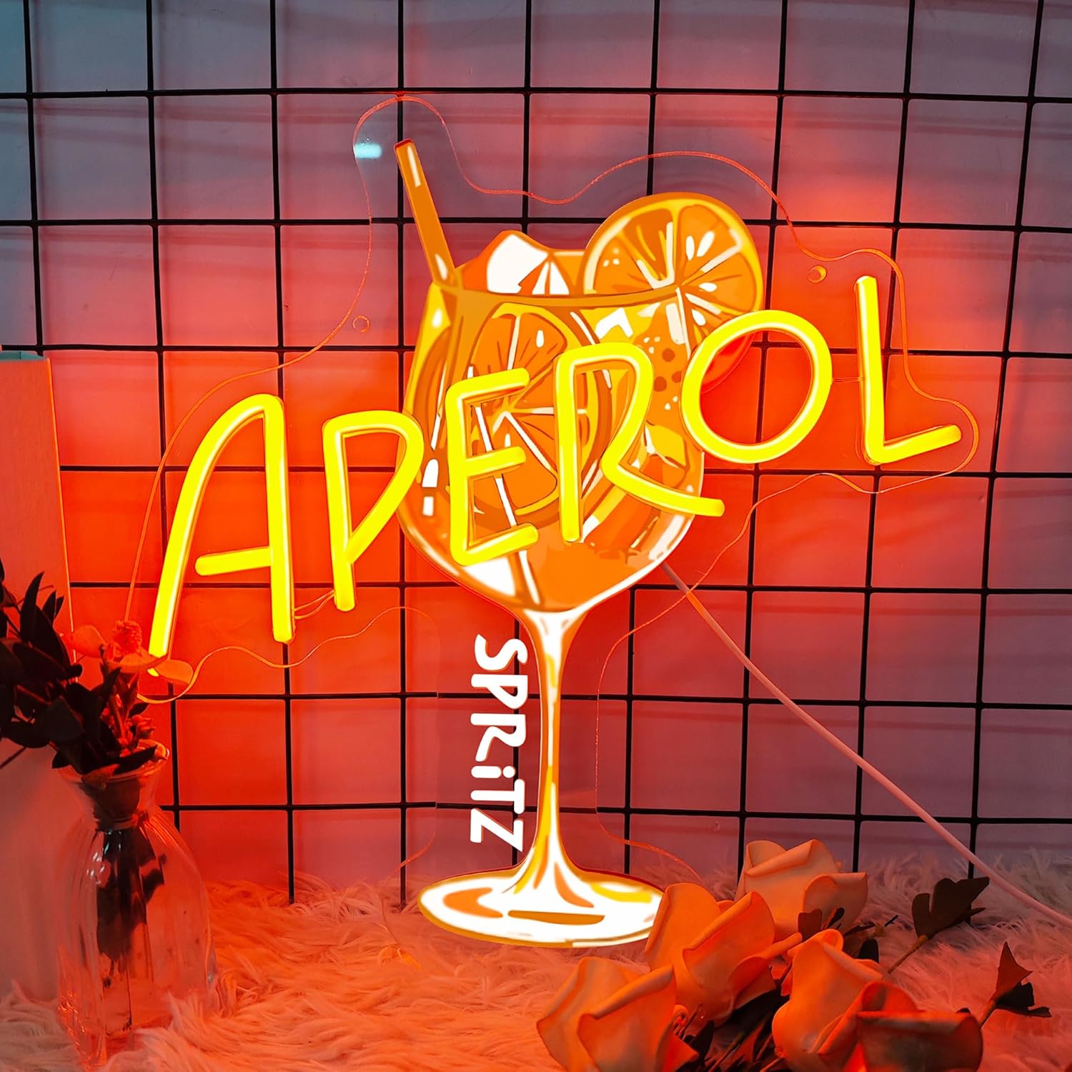 Orange/Aperol Spritz Neon Sign - đánh giá và giá Commercial Kitchen Light