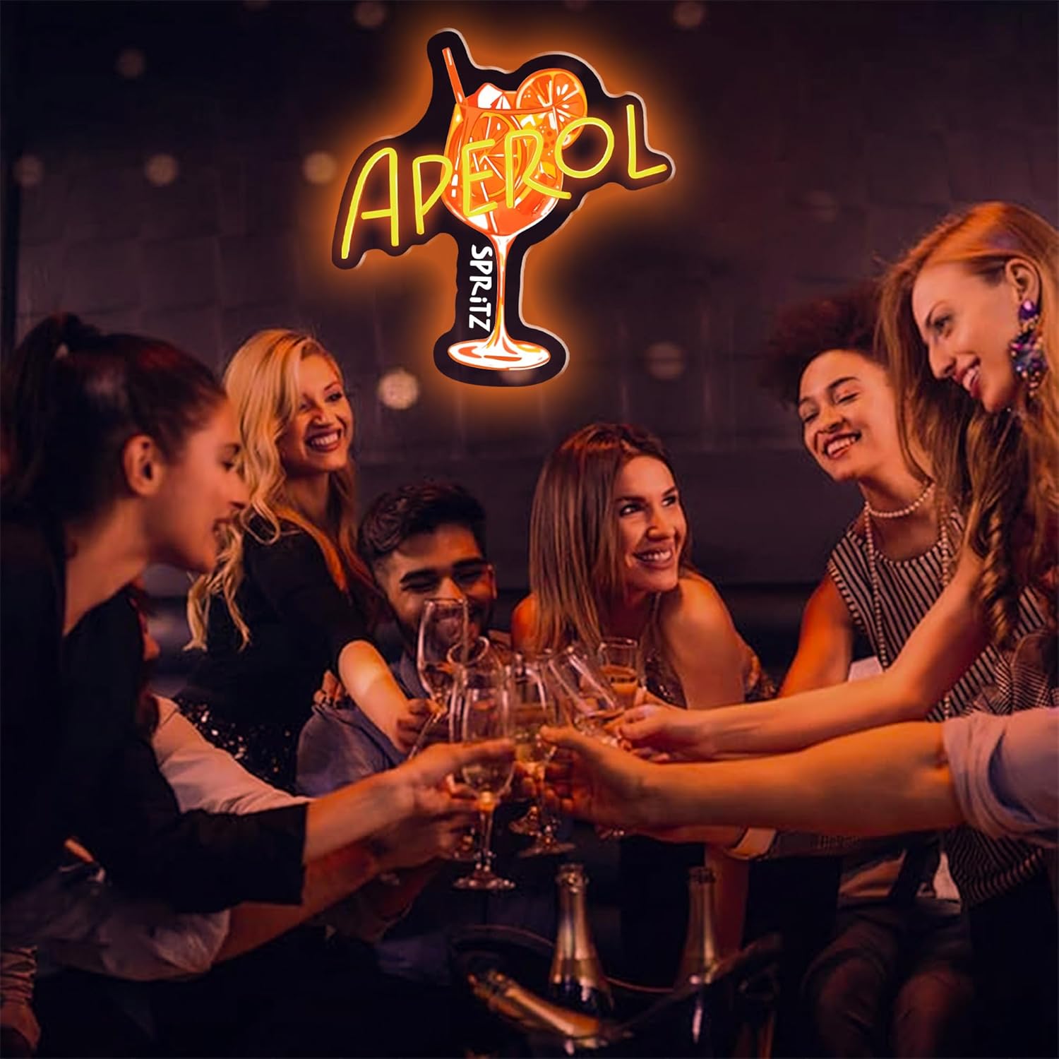 Orange/Aperol Spritz Neon Sign - đánh giá và giá Commercial Kitchen Light