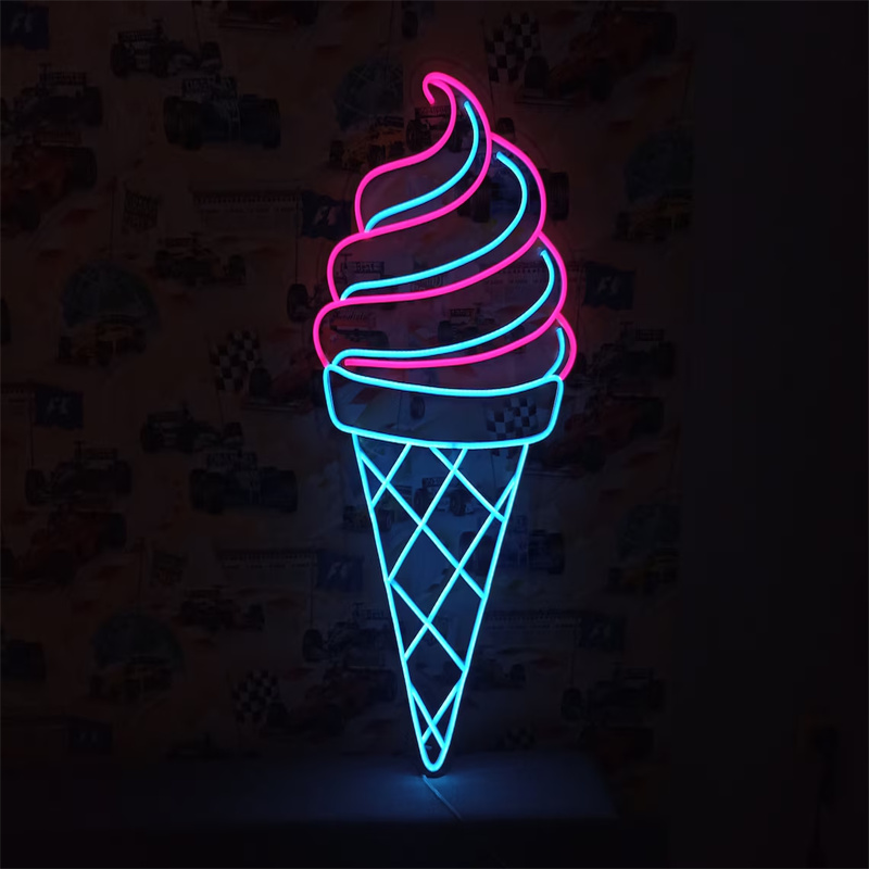 Ice Cream LED Neon Light | Wal - đánh giá và giá Commercial Kitchen Light