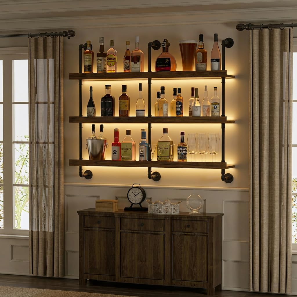 Wall Mounted Wine Rack With LE - đánh giá và giá Commercial Kitchen Organization