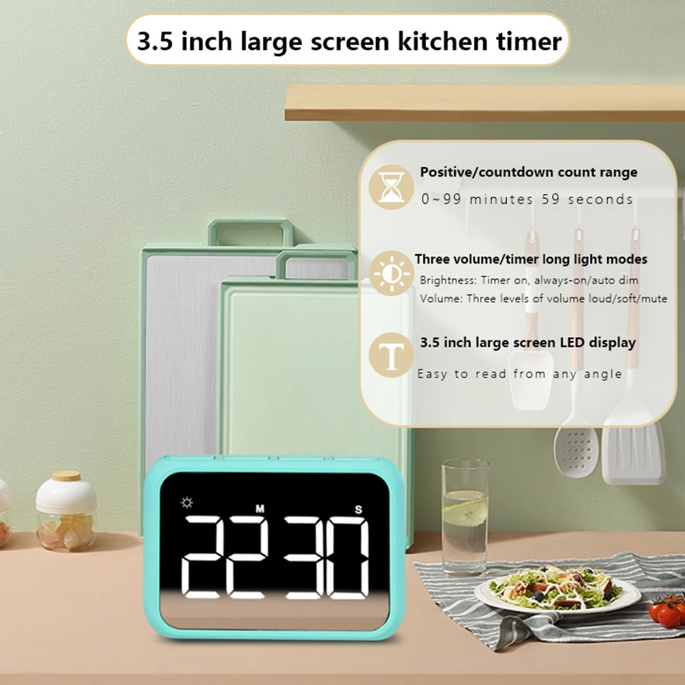 1PC Modern Minimalist LED Batt - đánh giá và giá Commercial Kitchen Timer