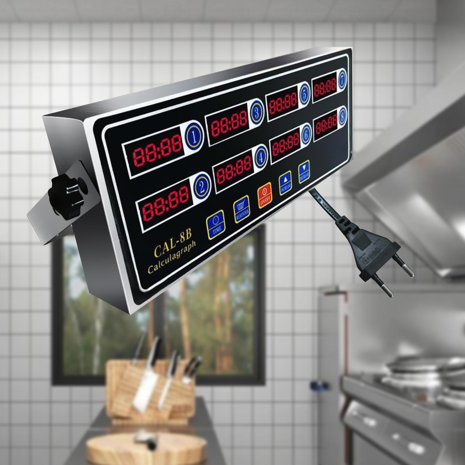 Commercial 8 Channels Digital  - đánh giá và giá Commercial Kitchen Timer