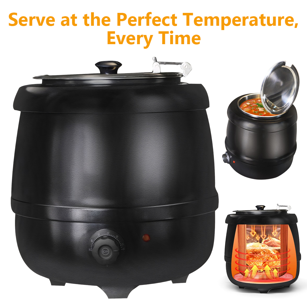 10L Soup Kettle with Lid Hinge - đánh giá và giá Soup Kettle Warmer