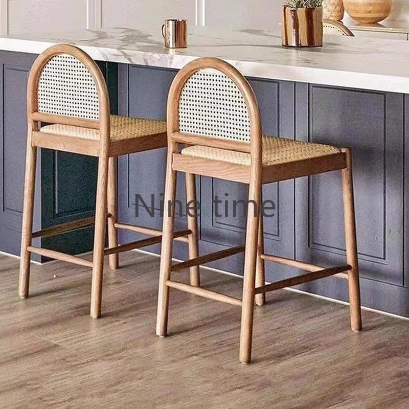 Solid Wood Rattan Kitchen Bar  - đánh giá và giá Commercial Kitchen Design